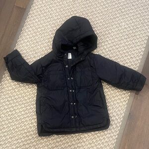 Zara Kids Black Hooded Puffer Coat (2-3Y)